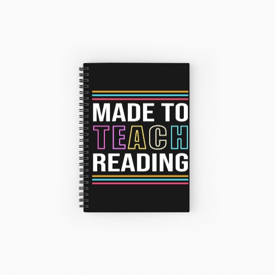 Back To School Reading Teacher Spiral Notebooks   Ruled Line