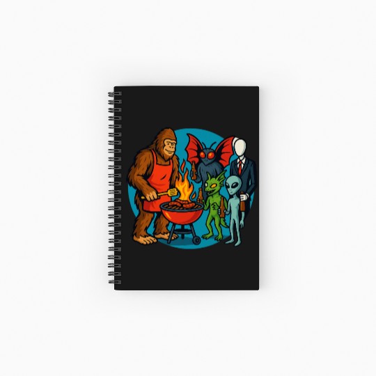 Cryptid Cookout Spiral Notebooks   Ruled Line