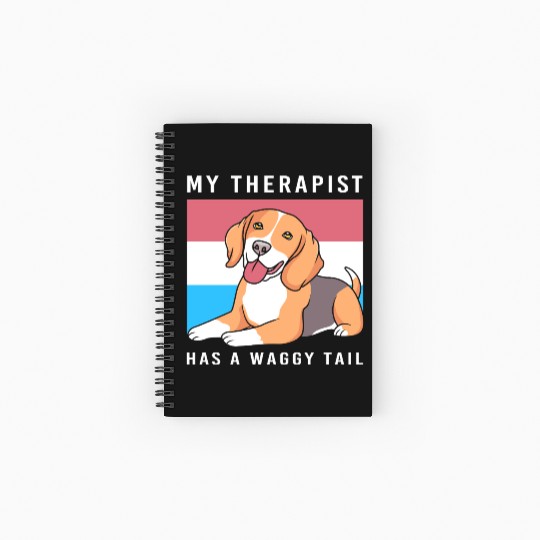 Therapy Dog Lover Psychology Therapist Spiral Notebooks   Ruled Line