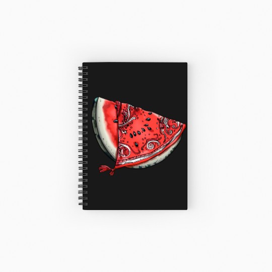 Streetwear Watermelon Slice - Fresh Summer Fruit Spiral Notebooks   Ruled Line