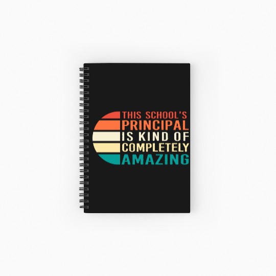 School Principal Teacher Appreciation Spiral Notebooks   Ruled Line