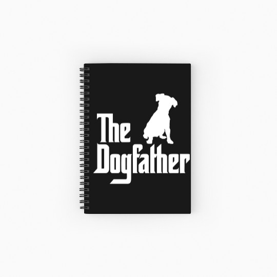 The Dog Father – Bold & Funny Dog Spiral Notebooks   Ruled Line