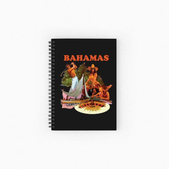 Bahamas, Collage Spiral Notebooks   Ruled Line