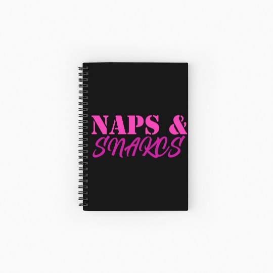 Naps & Snacks Spiral Notebooks   Ruled Line