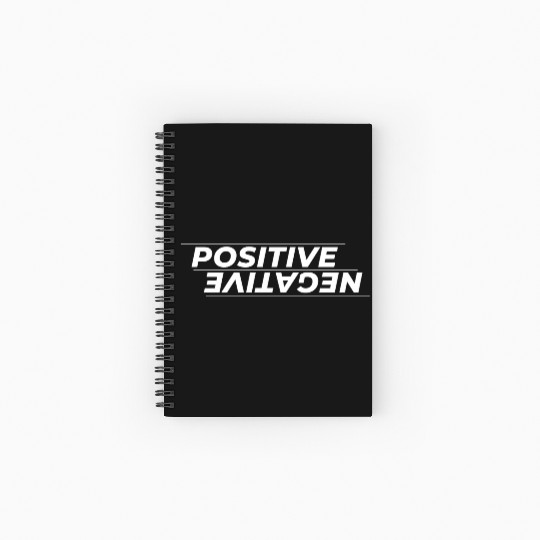 Bold Positive Energy Typography Design Spiral Notebooks   Ruled Line