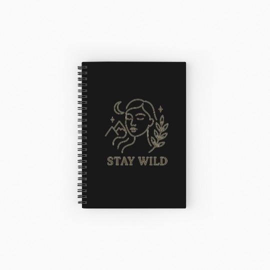 Celestial Nature Motivational Design Spiral Notebooks   Ruled Line