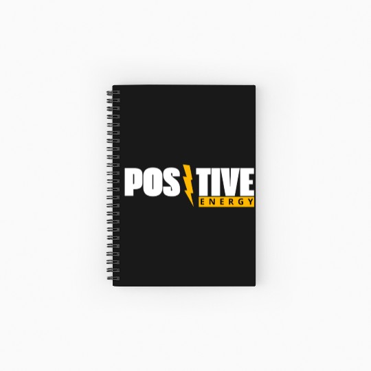 Positive energy design Spiral Notebooks   Ruled Line