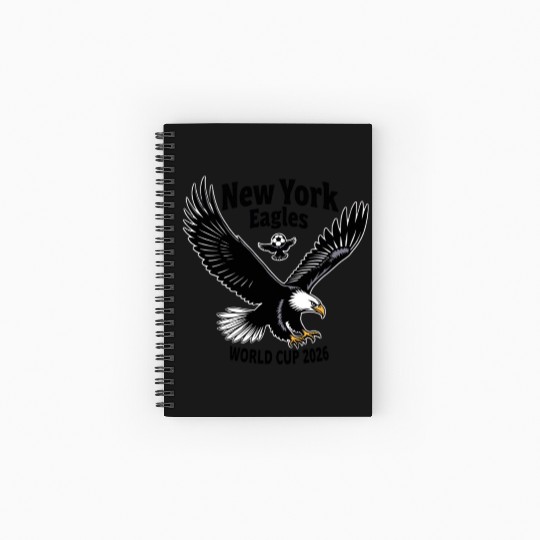 Patriotic Eagle Soccer Spiral Notebooks   Ruled Line – USA World Cup 2026