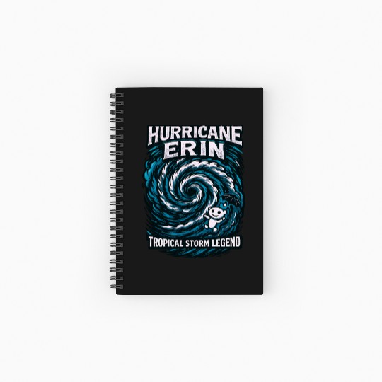 Hurricane Erin Tropical Storm Legend Spiral Notebooks   Ruled Line