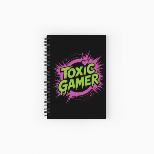 Toxic Gamer Spiral Notebooks   Ruled Line