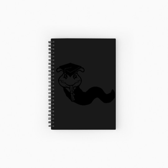 Caterpillar school graduation passed College proud Spiral Notebooks   Ruled Line