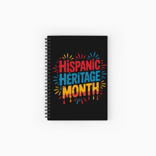 Hispanic Heritage Month Celebration Design Spiral Notebooks   Ruled Line