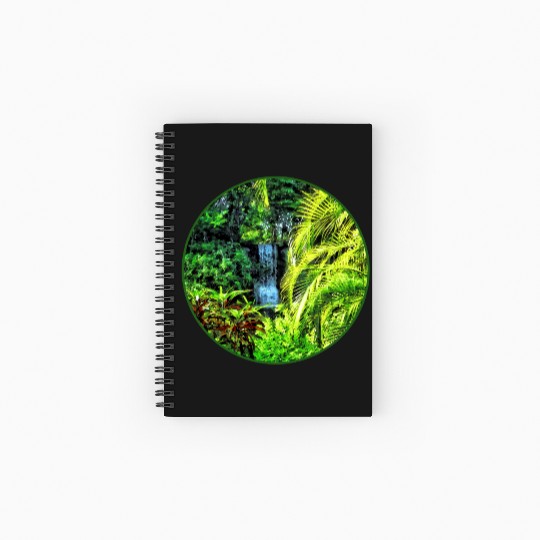 Bahamas - Tropical Waterfall Spiral Notebooks   Ruled Line