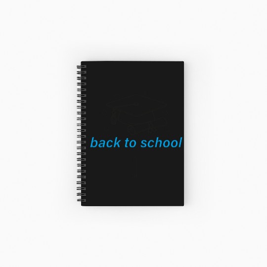 Graduation Cap and Scroll Back to School Print Spiral Notebooks   Ruled Line
