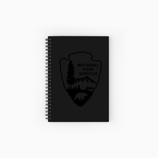 Bear National Park Service Color Logo wildlife Spiral Notebooks   Ruled Line