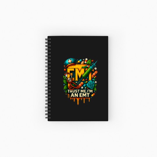 EMT Trust Me I'm an Emergency Medical Technician Spiral Notebooks   Ruled Line