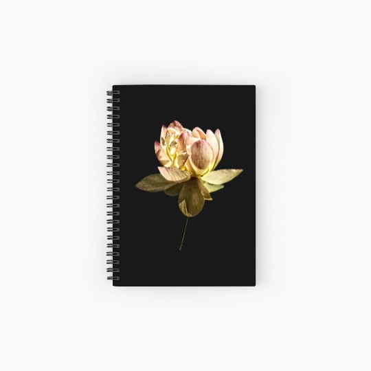 Delicate Pink Lotus Spiral Notebooks   Ruled Line