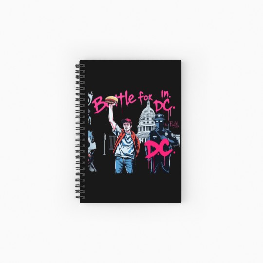 Free DC Sandwich Guy Banksy Style Street Art Spiral Notebooks   Ruled Line