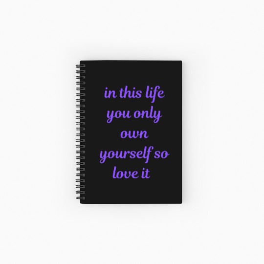 Bold Positive Quote Spiral Notebooks   Ruled Line for Mindful Souls