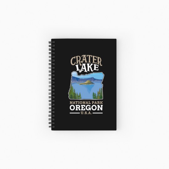 Crater Lake National Park US Oregon Spiral Notebooks   Ruled Line