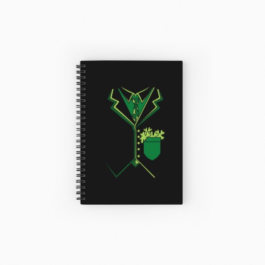 Irish Tuxedo Suit Spiral Notebooks   Ruled Line