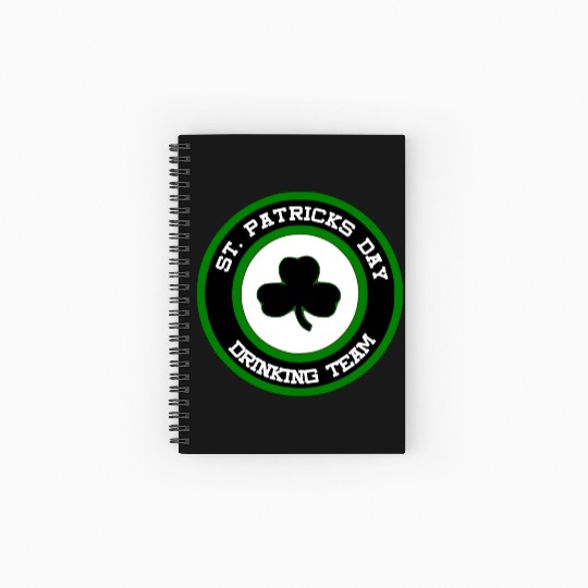Sta Patrick's Day Drinking Team Spiral Notebooks   Ruled Line