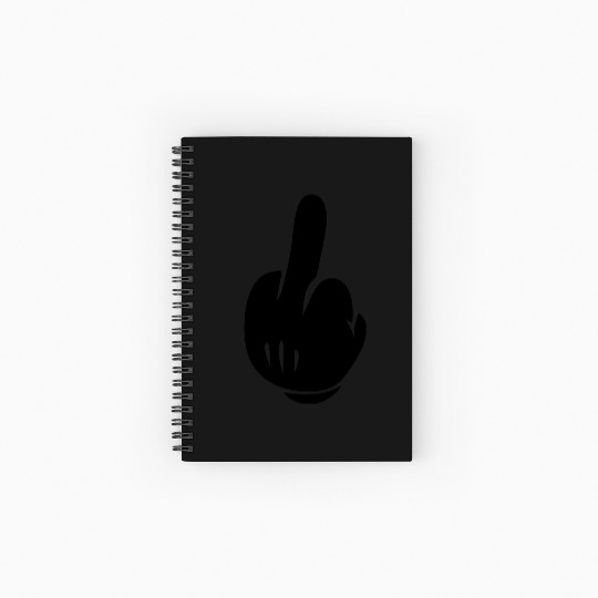 Middle Finger - stayflyclothing.com Spiral Notebooks   Ruled Line