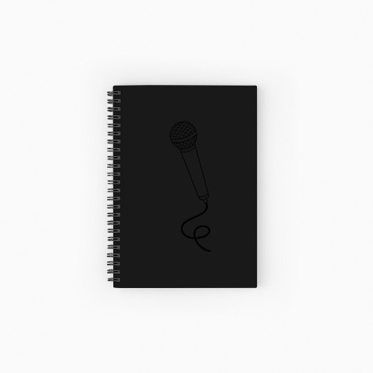 microphone Spiral Notebooks   Ruled Line