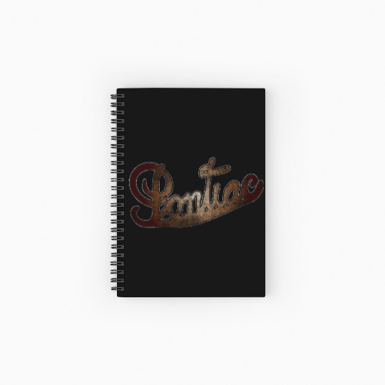 Old School Pontiac Distressed Spiral Notebooks   Ruled Line