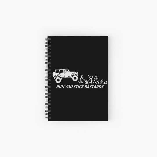 Jeep...Run Spiral Notebooks   Ruled Line