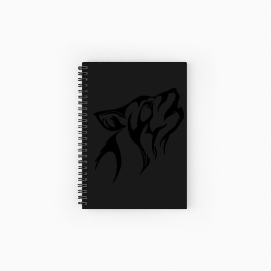 wolf Spiral Notebooks   Ruled Line