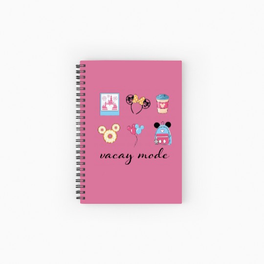 Disney Vacation Fashion Snacks Spiral Notebooks   Ruled Line, Disney Snacks Spiral Notebooks   Ruled Line,