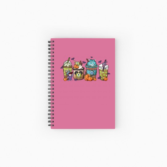 Disney Monsters Inc  Latte Spiral Notebooks   Ruled Line, Monsters Inc Coffee Spiral Notebooks   Ruled Line