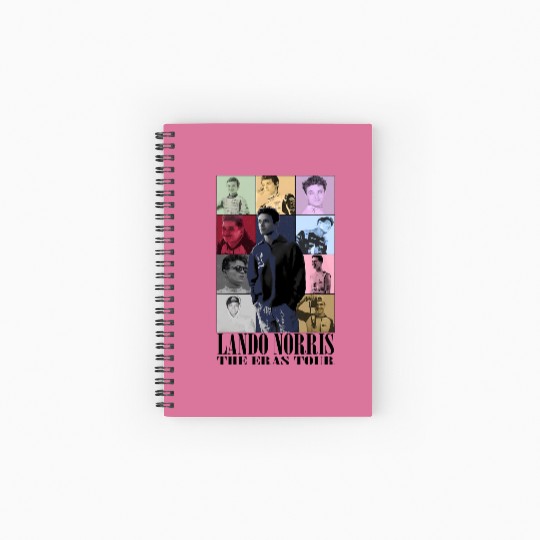 Lando Norris Eras Tour Inspired Spiral Notebooks   Ruled Line
