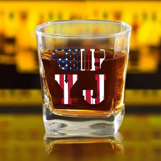 YJ Jeep, the square one Square Whiskey Glasses