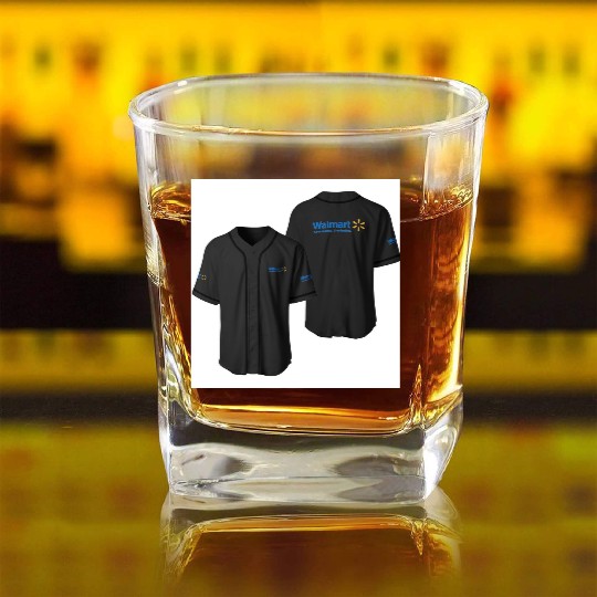 Walmart Logo Baseball Jerseys Square Whiskey Glasses