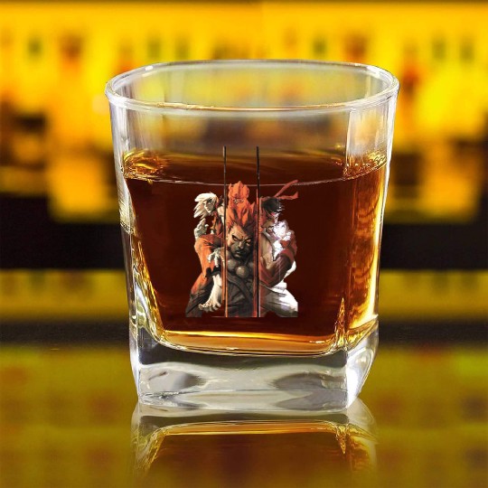Street Fighter 6 Square Whiskey Glasses