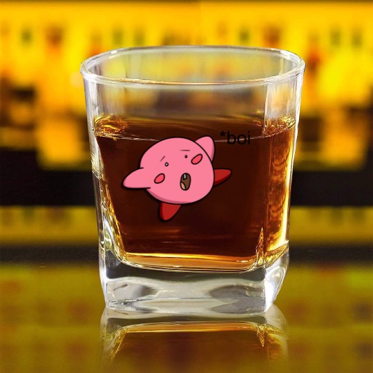 Funny Kirby Square Whiskey Glasses