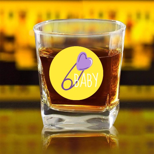 Safety pin Square Whiskey Glasses