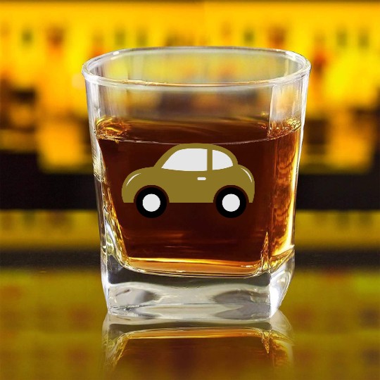 car Square Whiskey Glasses