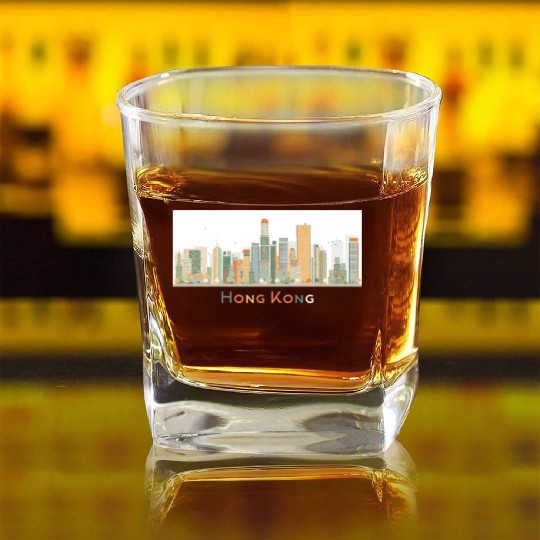 hongkong Square Whiskey Glasses
