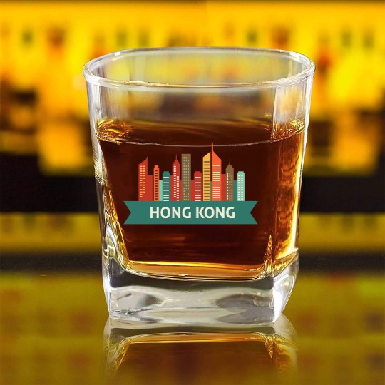 hongkong Square Whiskey Glasses