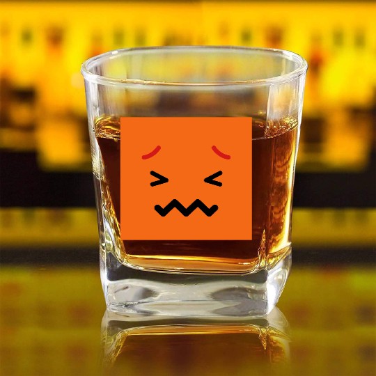 14 emoiji square 5 ai vectorstock 7799069 Square Whiskey Glasses