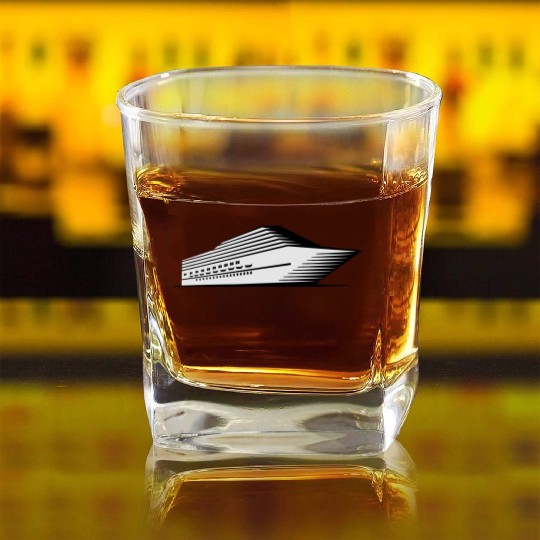 cruise ship Square Whiskey Glasses