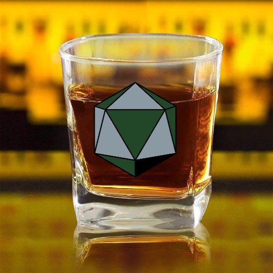 platonic solid Square Whiskey Glasses