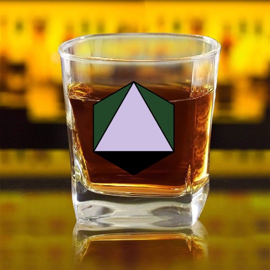 platonic solid Square Whiskey Glasses