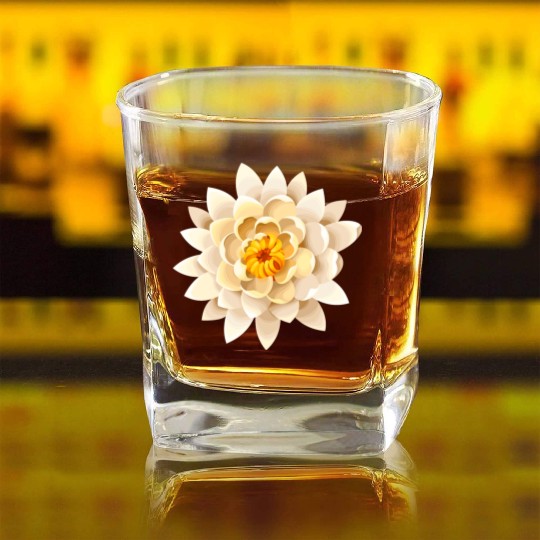 Lotus Square Whiskey Glasses
