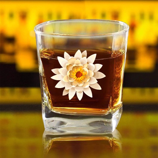 Lotus Square Whiskey Glasses