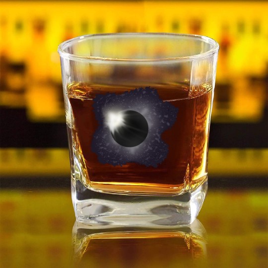 The Great Eclipse Square Whiskey Glasses