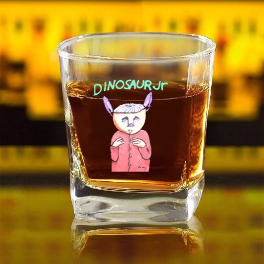 Dinosaur Jr. Square Whiskey Glasses